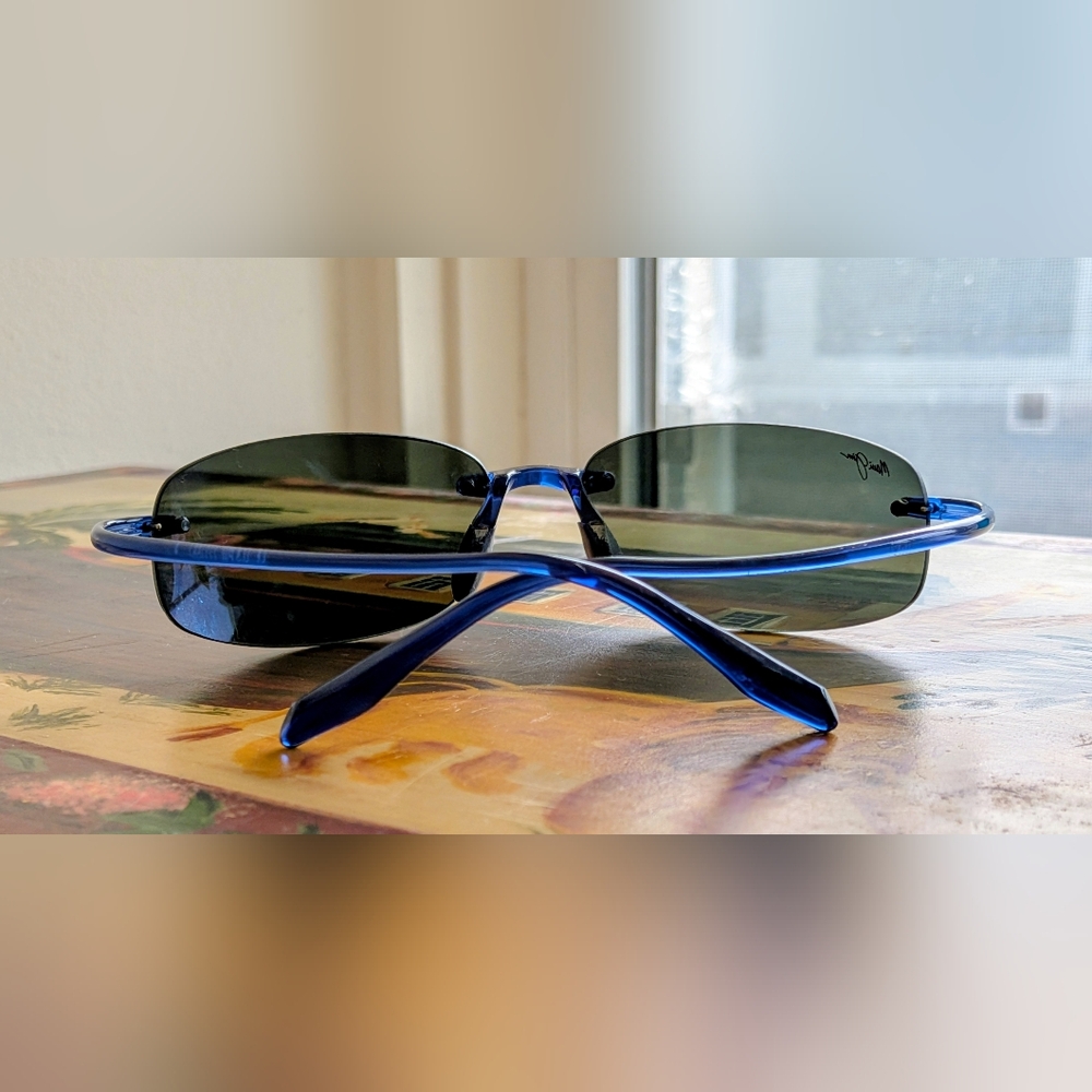 Maui Jim's Blue Rimless Sunglasses - Picture 5 of 12